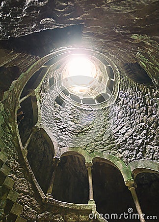 The Initiation Well â€“ Sintra, Portugal Stock Photo
